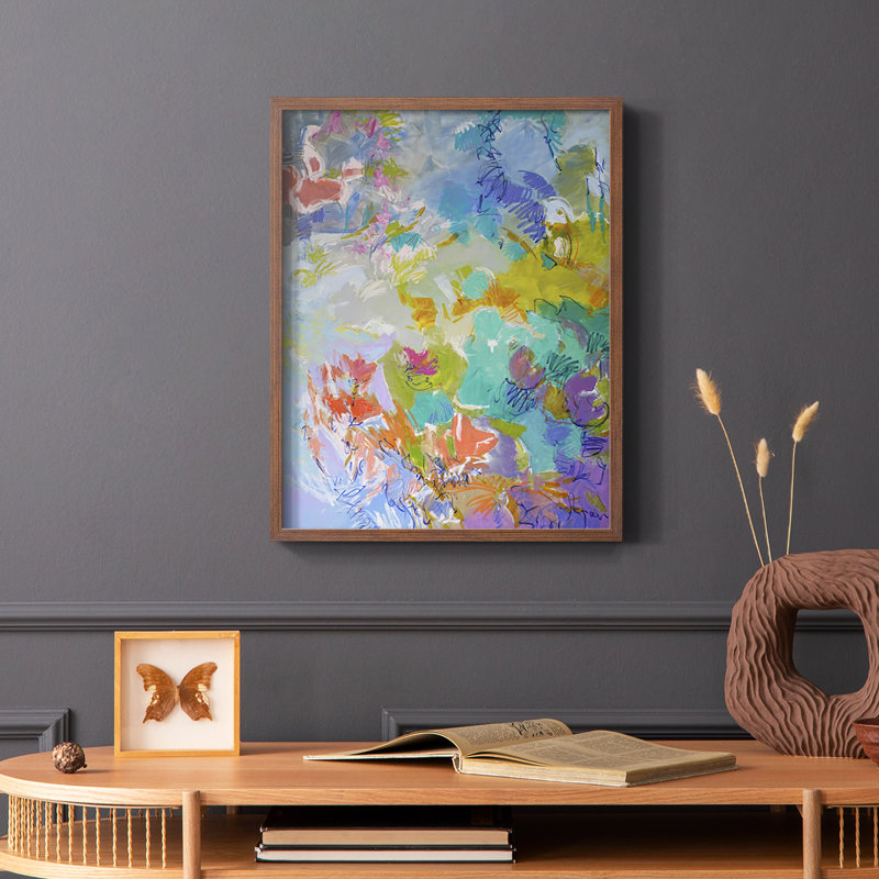 Let Me Bloom I Am, reproduction encadrée - bois massif, H 20 po x l 16 po, Brun