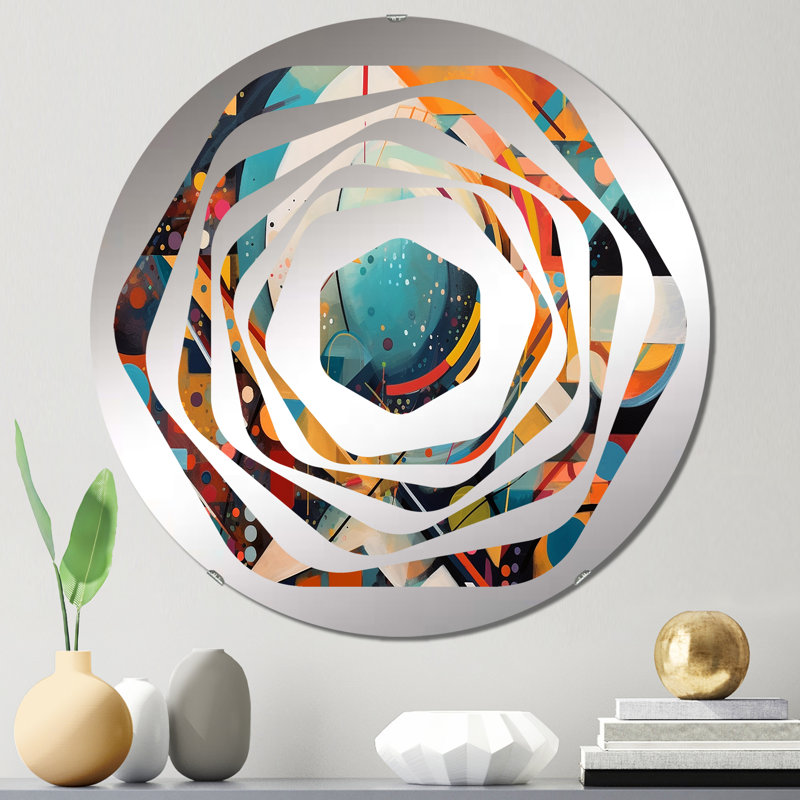 Caison - Miroir décoratif Amorphe, 31,4 po x 31,4 po