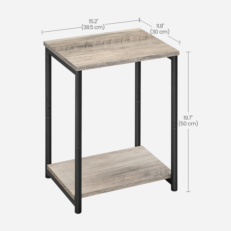 Alino End Table, Brown