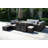 Leonard Wicker/Rattan 11 - Person Seating Group With Mixed Beige & Gray Cushions