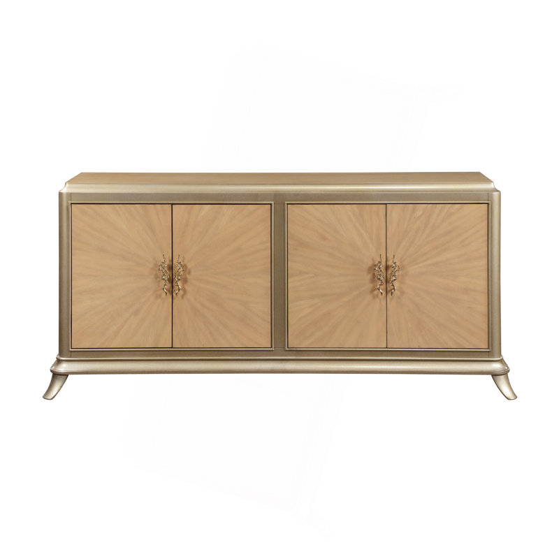 Armoire console en chêne naturel Dodie