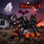 Paquet de 3 décorations d'Halloween araignée 5 pi-1061808595