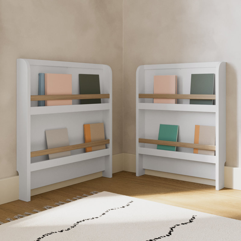 Read-With-Me 4-In-1 Convertible Crib With Drawer, Crib, White/Driftwood