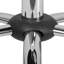 Tabouret réglable polyvalent et ergonomique avec base en chrome sans dossier Shari