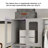 120" × 39“ Closet System With Door And Wooden Drawers(Adjustable Width)-2061721202