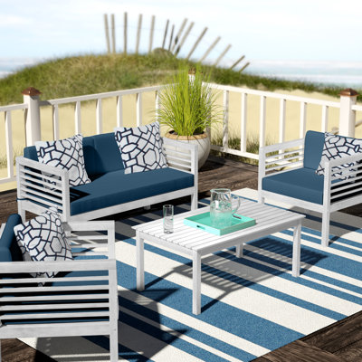 Arlethe 4 Piece Sofa Seating Group with Cushions