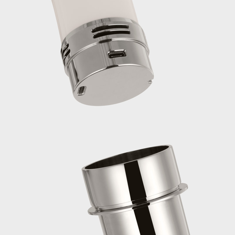 Hackney Cordless Floor Lamp by J. Randall Powers, Polished Nickel