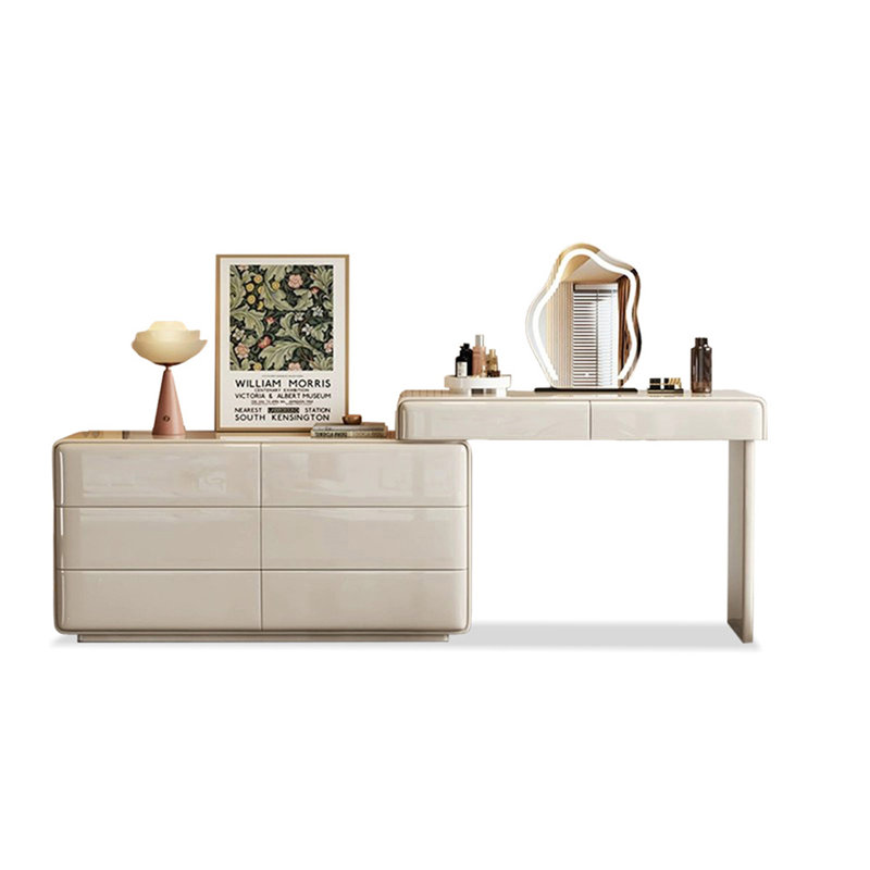 Makeup Vanity with Light mirror,8 drawers