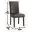 Chaise d'appoint en polyuréthane (ensemble de 2)