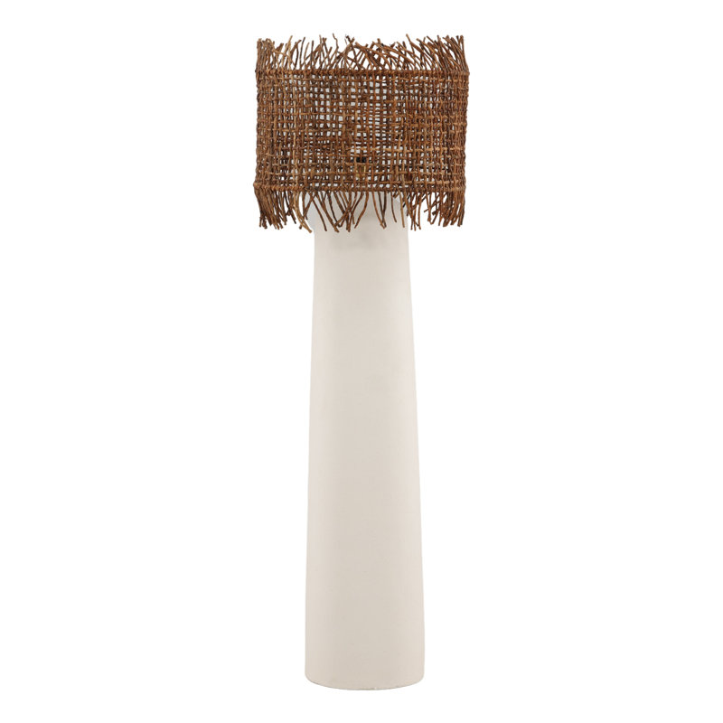 Lampe sur pied Verino blanche