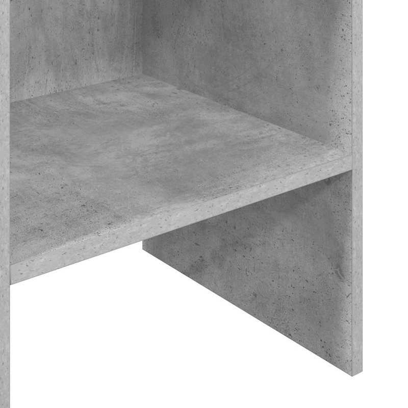 Dorith 180cm H Standard Bookcase, Concrete Grey, 180cm H x 40cm W x 35cm D
