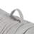 Poly Chenille Tufted Floor Pillow Cushion, 27" x 74" Grey Long Lounge Lounger Cushion with Travel Wrap, 100% Polyester Filling-309048406