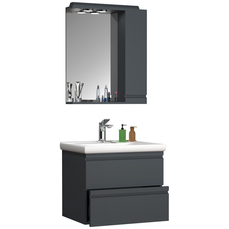 Angielina Bathroom Furniture Suite, Black