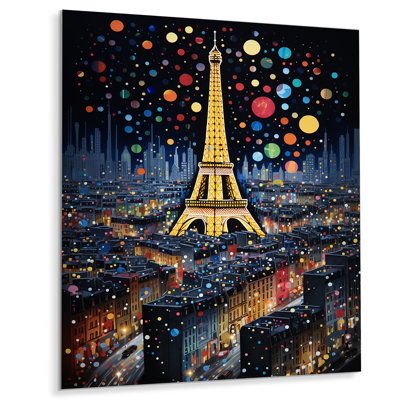 «New Year Fireworks Paris Eiffel Tower I - City Paris», reproduction d'art