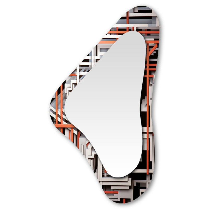 Inner Structures Inner Architecture - Formes asymétriques abstraites - Grand miroir mural moderne