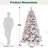 Pre-Lit Snow Flocked Christmas Tree-510852313