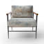 Fauteuil d'appoint rembourré Beige Ocean Storm-446519134