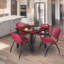 Plateau de table Kee Square, 4 chaises empilables-1843066368-1810362136-1843066370