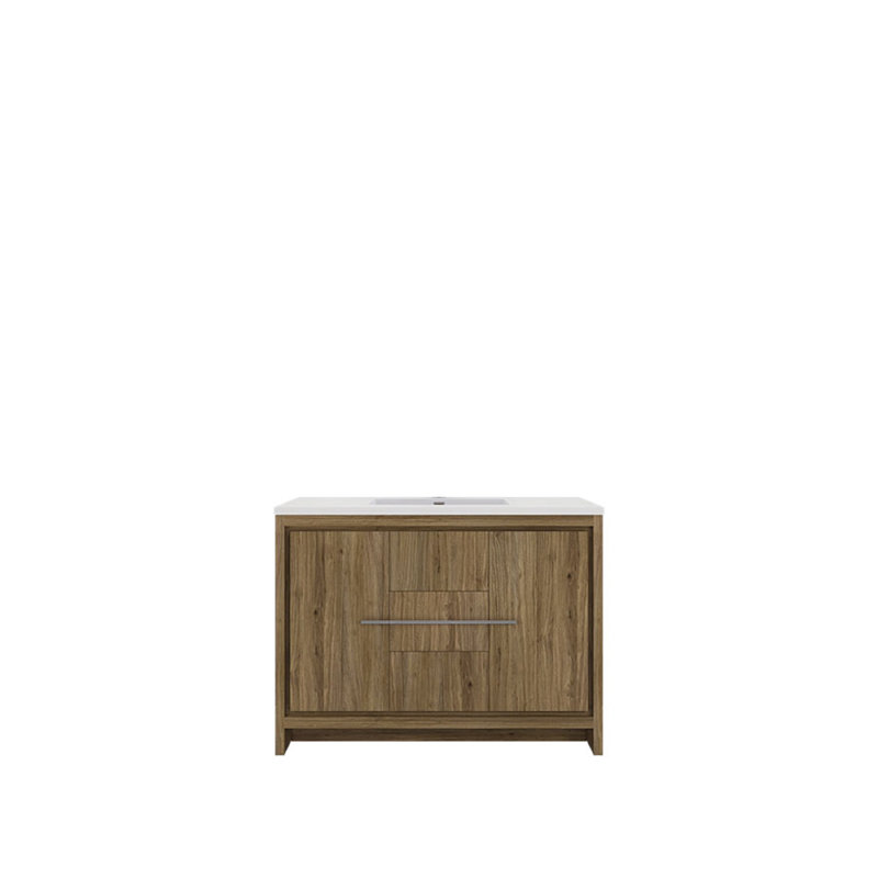 Eden 48" Single Sink Bathroom Vanity Set, Oak