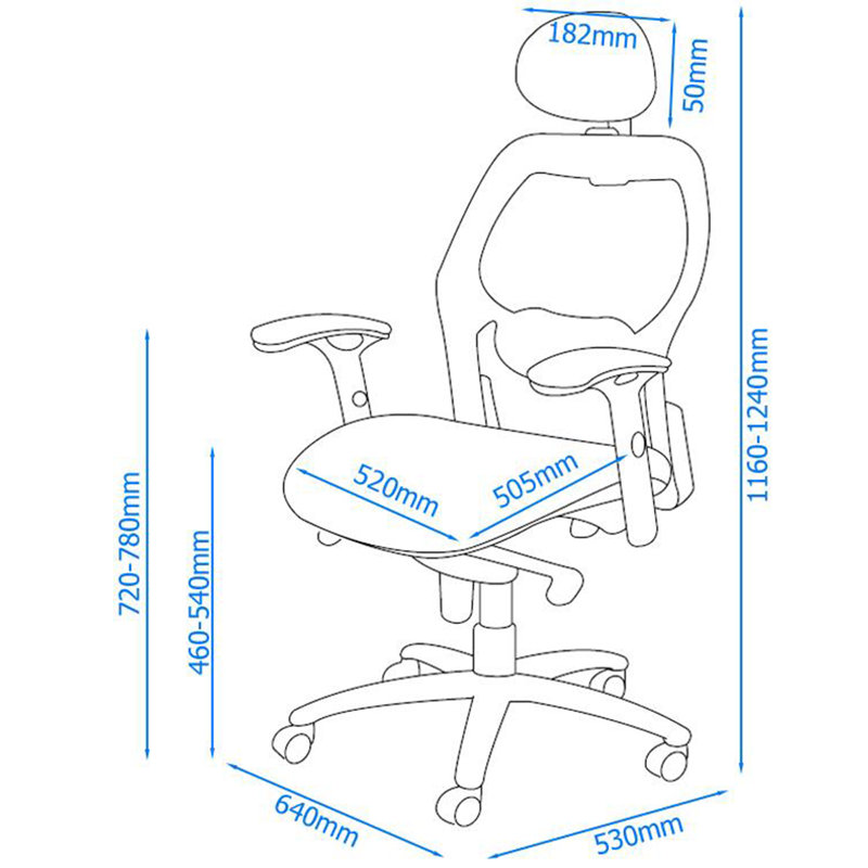 Mesh Office Chair with Headrest