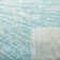 Tapis turquoise / ivoire Faustina