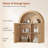 Arched Bathroom Wall Cabinet, Oak-1693304512