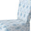 Chaise rembourrée Modern - Chaise d'appoint bleue et blanche Whisper Ikat-1242722739