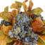 Arrangement d'automne Catron avec hortensias et feuilles en pot de corde
