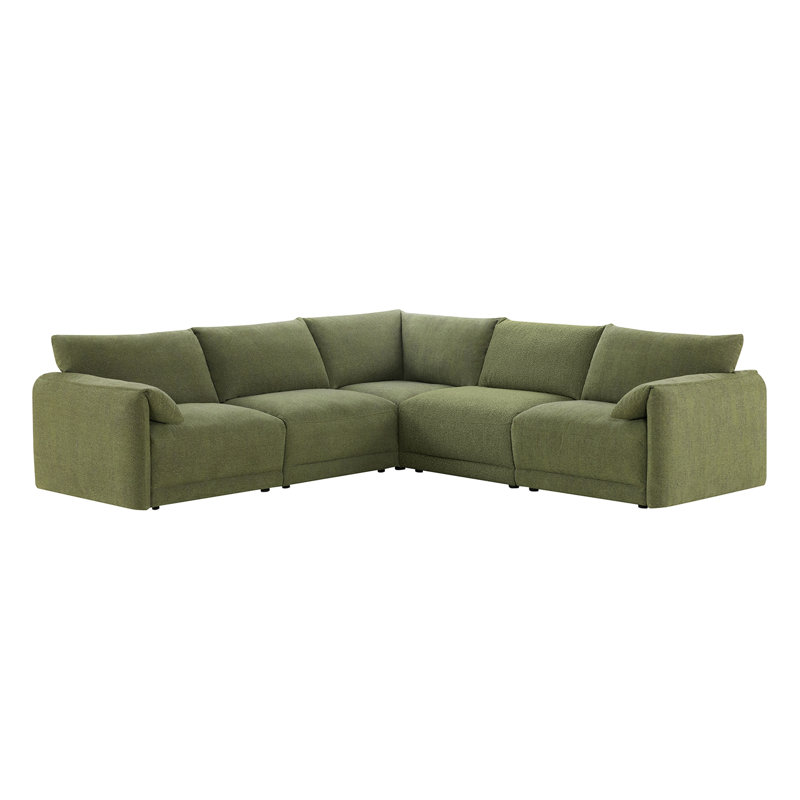 Canapé modulaire 115 pièces 5 pièces Boucle, Boucle verte 