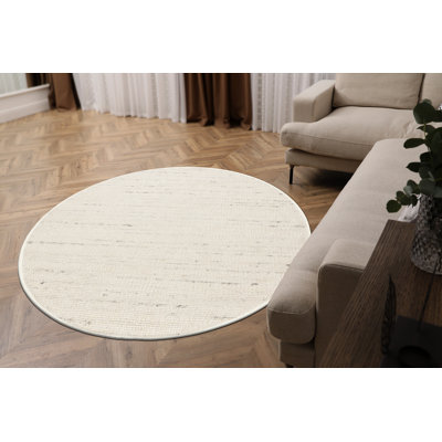 Round Omariana Wool Area Rug