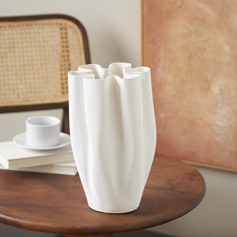Jepsen Ceramic Table Vase, 13" H x 7.6" W x 7.6" D