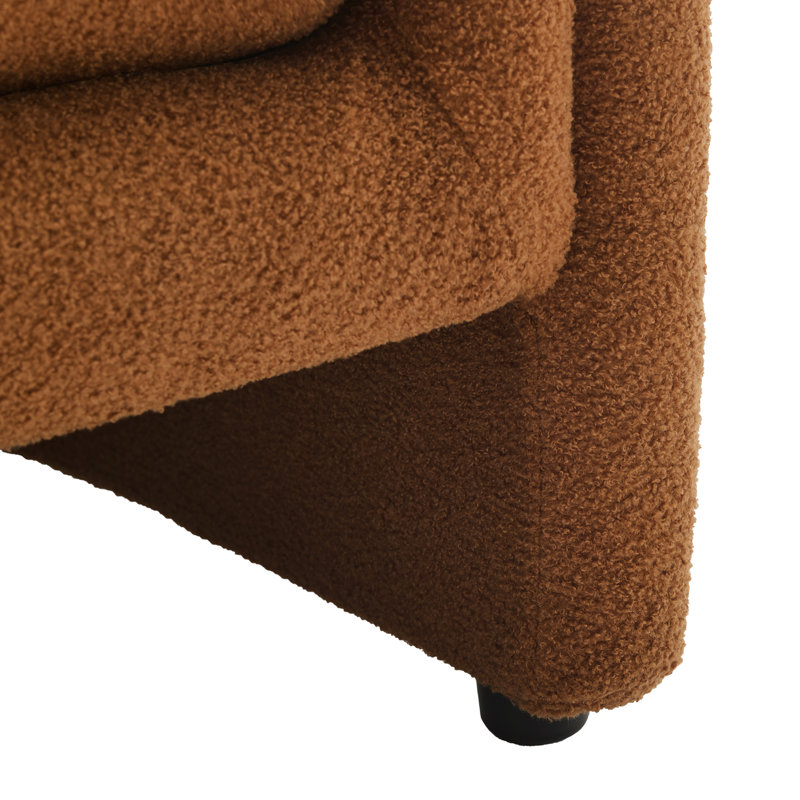 Chaise d'appoint Esly, Ours rouillé orange