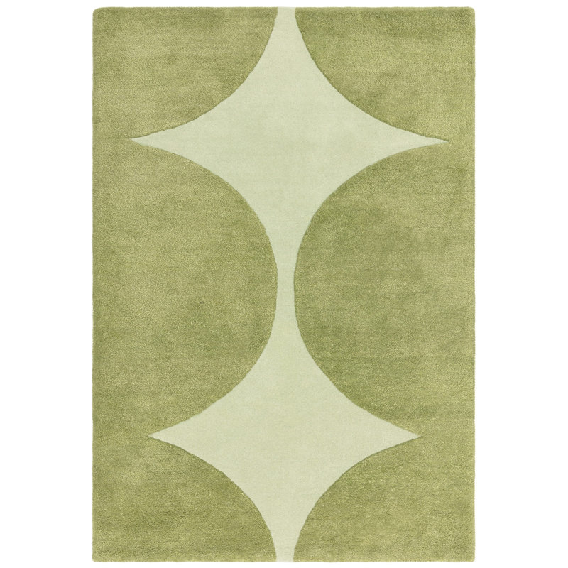Bloxson Green Area Rug, Rectangle 120 x 170cm