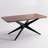 69.4" W 6-Person Rectangular Solid and Manufactured Wood Dining Table with Metal Legs-1470405059