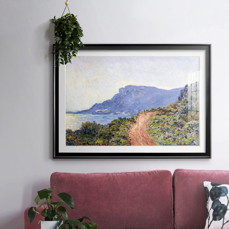 Monet, impression sur papier encadrée, H 30 po x l 44 po x P 1,5 po, Noir