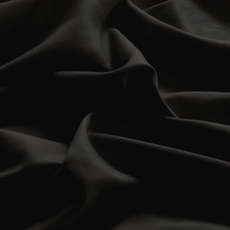 Full Size Black Microfiber Deep Pocket Fitted Sheet