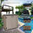 260 Gallons Durable Plastic Lockable Waterproof Outdoor Storage Shed-127346787