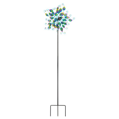 19" Wind Spinner - Peacock