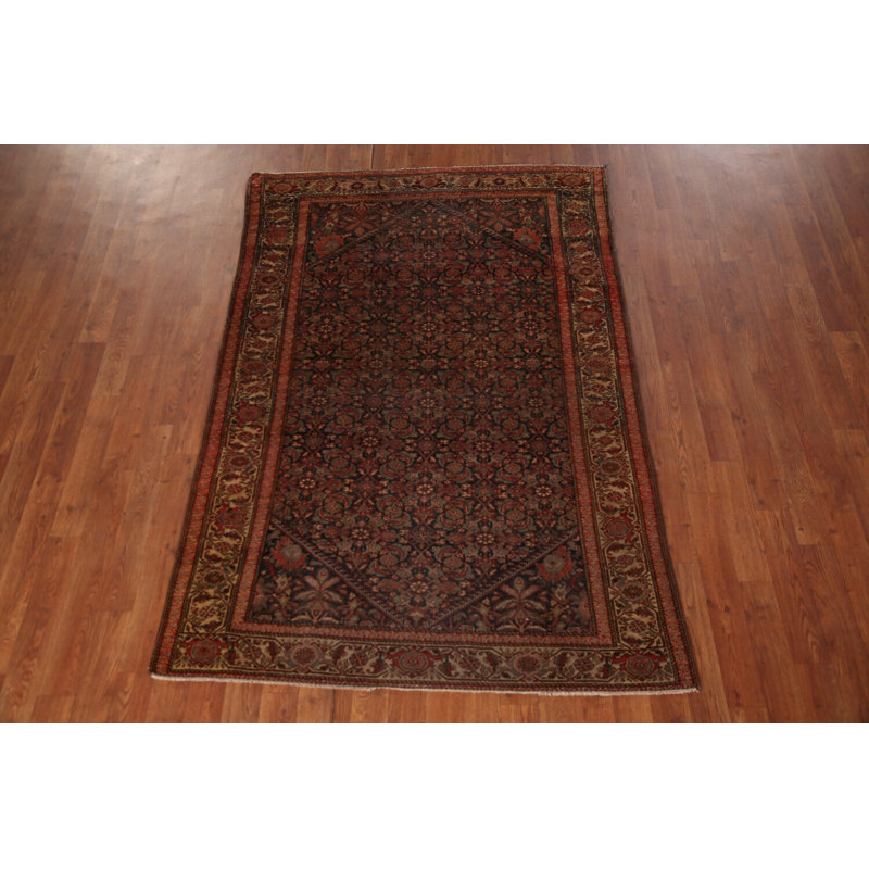 Tapis traditionnel avant teinture végétale pré-1900 4 x 6
