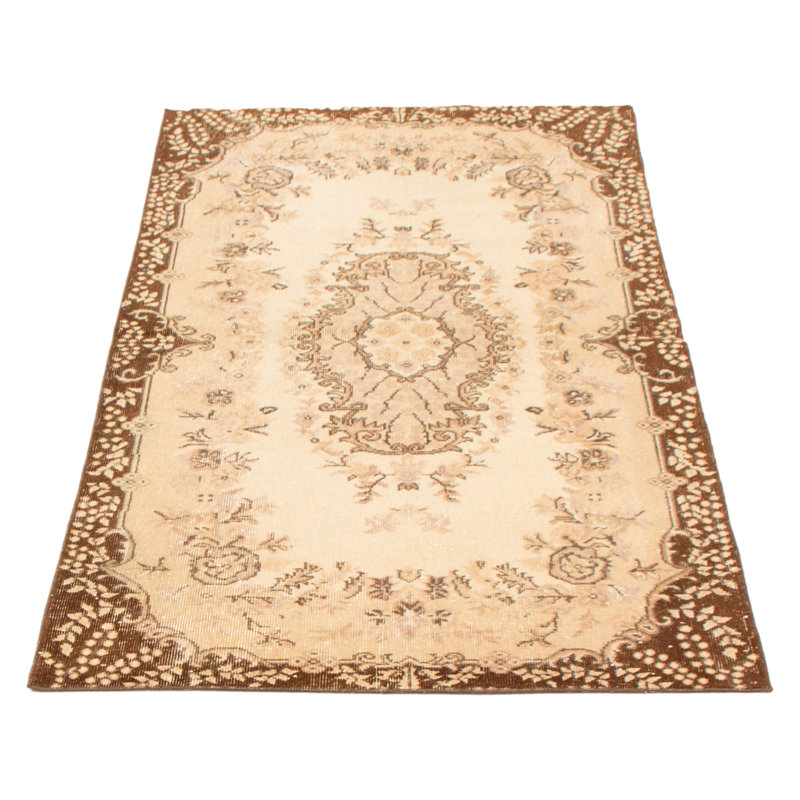 Tapis crème rétro Vincente 3 pi 11 po x 6 pi 10 po