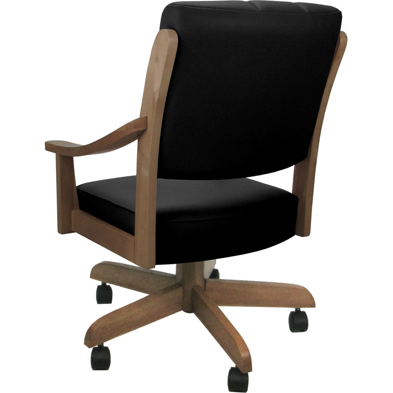 Chaise en bois massif Burholme, Noix de cajou, Noir, noir, noir, noir
