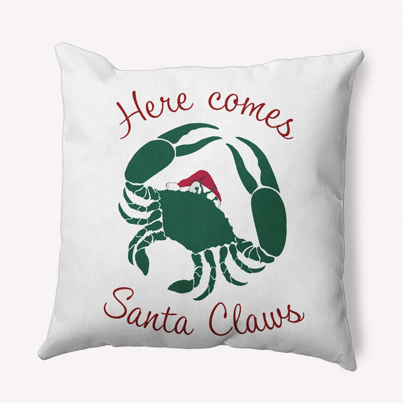 Coussin décoratif en polyester intérieur / extérieur, Carré, 16 po x 16 po
