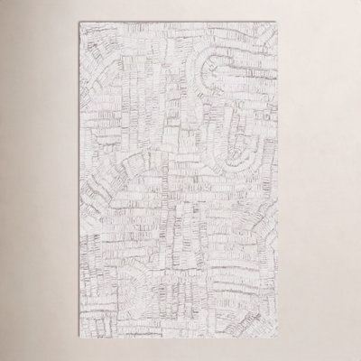 Ashwin Brown Ivory Hand-Tufted Abstract Rug