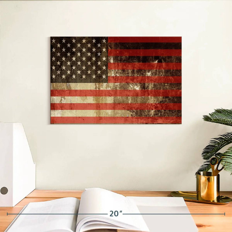 Drapeau américain Borges, H 8 po x l 12 po