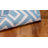 Rodgers Hand Woven Flat Weave Wool/Cotton Geometric Rug in Light Blue-1537549384