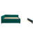 Upholstered Daybed with Trundle,sturdy wooden bed frame, modern diamond grid design,for Bedroom, Guest Room-1821541899