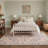 Airville Floral Machine Washable Blush/Beige/Teal Indoor Area Rug With Non-Slip Backing-2076604128