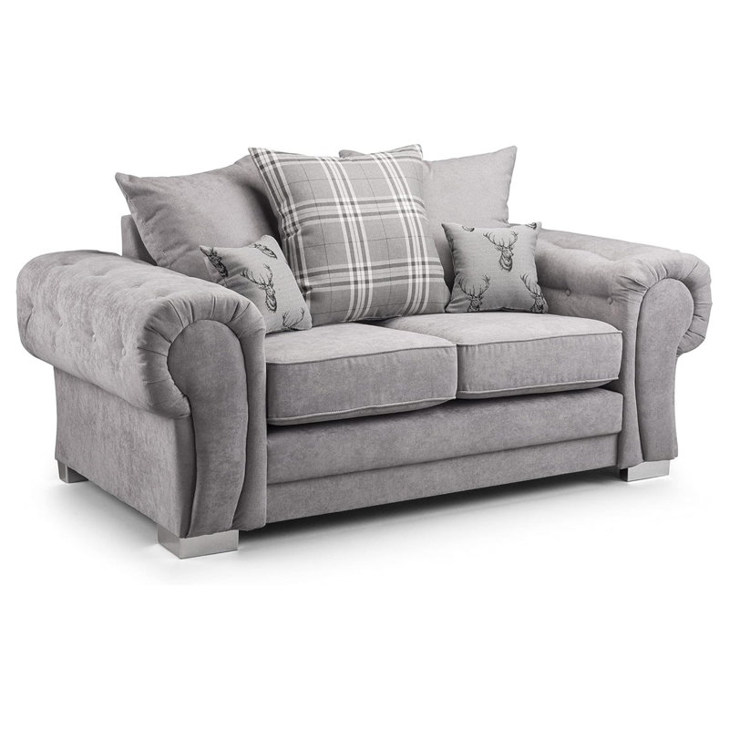 Sofa, 80cm H x 170cm W x 90cm D, Grey