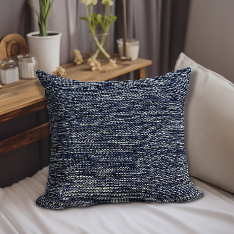 Coussin Tobi, Bleu pâle, Polyester/ Bourre en polyester
