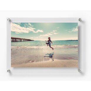 ArtToFrames 16x20 inch Magnetic Acrylic Frame with Chrome Standoffs for Wall Mounting and Removable Acrylic Front, Full Frame Size Is 20x24 Inches (